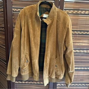 Vintage PLAYERS by Van Heusen Suede Leather Sz XL Lined Jacket